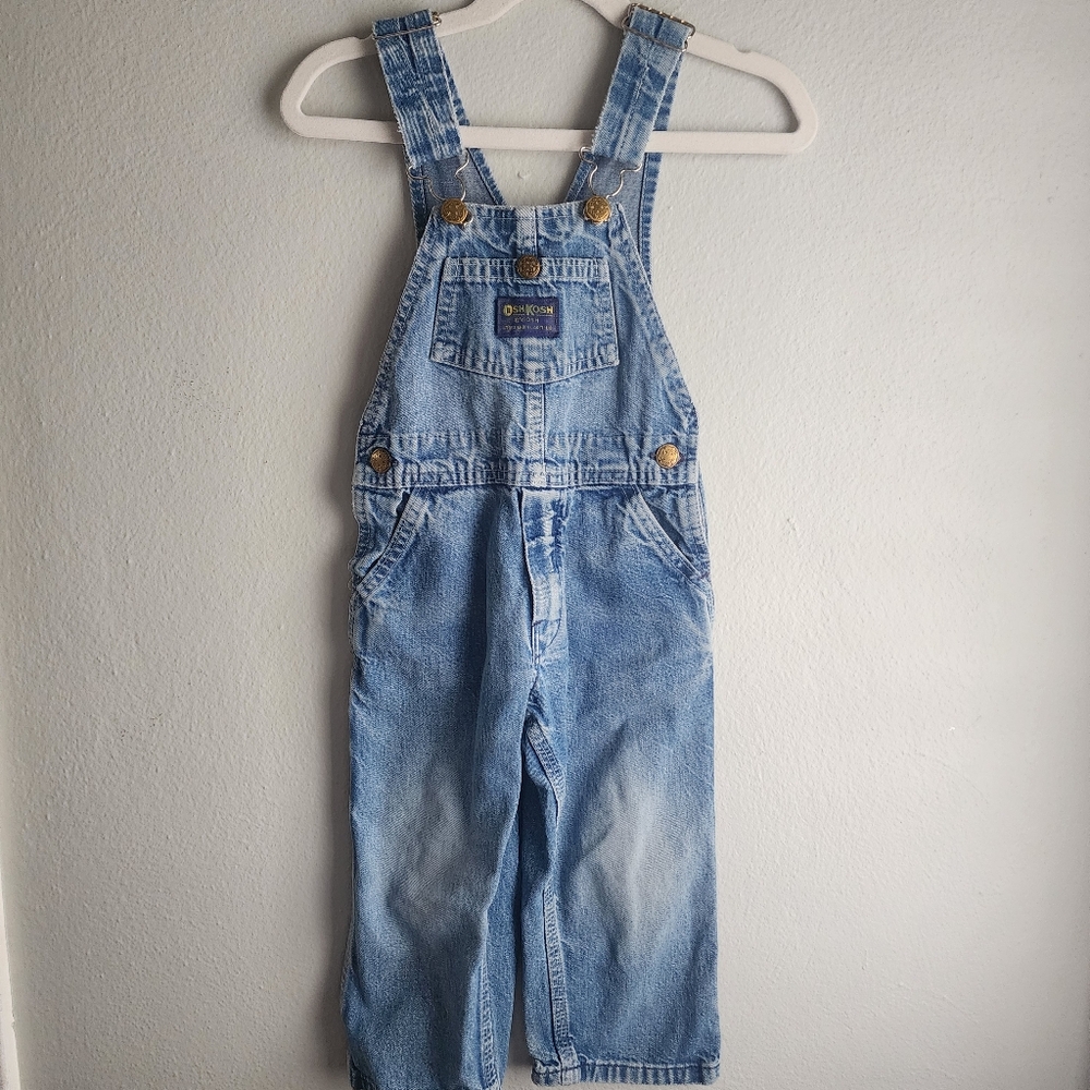 Vintage Oshkosh Classic Denim Overalls 3T